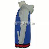 Wholesale High Quality Zip up Hoody Ribbed Cheap Baseball Jackets Australia thumbnail-4