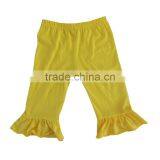 Persnickety Children Clothing Wear Wholesale Cheap Price Pure Cotton Pants Colorful Ruffle Pants Capris Baby Girls Cotton Capris thumbnail-2