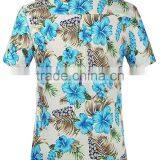 Men's Flower Casual Button Down Short Sleeve Shirt thumbnail-2