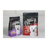 Resealable Printed Dog Food Packaging Flat Bottom Pouch With Zipper