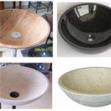 Nature Stone Single Double Undermount Bathroom Vessel Kitchen Wash Basin Sink thumbnail-1