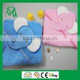 Elephant Hooded Baby Towel Cotton Terry Hooded Bath Towel Blue&pink thumbnail-1
