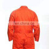 Hot Selling OEM Factory Bright Orange 100% Cotton Professional Safety Coverall Workwear thumbnail-2