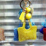 New Design PU Bag Key Chain With Crystal thumbnail-1