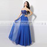 Glamorous Evening Dresses AJ009 Sweetheart Sleeveless Long Crystal Beaded Flowing Chiffon Long Dresses thumbnail-4