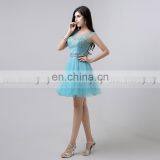 Wholesale Cap Sleeve Open Back Crystal Beaded Short Cocktail Dress Party Dresses AJ032 thumbnail-3