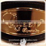 Custom Metal Casting Logo Tag Nail PU Leather Badge Patch for Shoe thumbnail-6