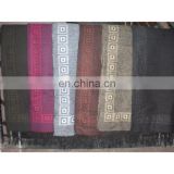 winter acrylic poncho shawl&kick pleat scarf