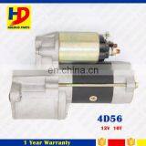 Diesel Engine Starter Motor Parts 4D56 4D56T Starter Motor With 12V 10 Teeth