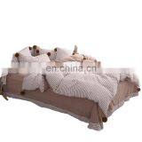 100 Washed Cotton Baby Bedding Sets With Fuzzy Ball For Hotel or Livingroom thumbnail-2