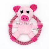 Wholesale Animal Shape Chew Stuffed Pet Dog Toy Squeaky With Cotton Rope thumbnail-4