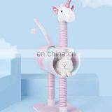 Unicorn Cat Tree Condo Furniture Plush Scratching Posts Pet Play House Cat Tree thumbnail-6