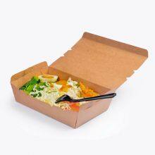 Disposable Take Away Kraft Paper Packaging Food Boxes For Restaurant thumbnail-3