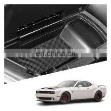 Interior Accessories Parts Silicone Armrest Rest Storage Box Center Control Console Organizer Tray For Dodge Challenger 2015