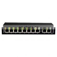 Tanghu 48V 8 Port POE Switch 10/100M+2GE Uplink Port Manufacturer Price