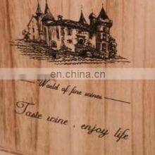 Customized Unfinished Silk Screen Printing Pine Double Bottle Wooden Wine Box thumbnail-4