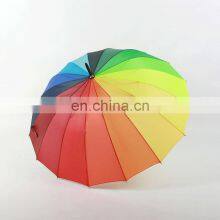 Wholesale Designer Brand Ladies Fashion Automatic Open Promotional Straight Colorful Umbrellas thumbnail-5