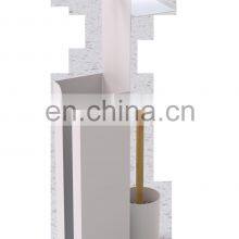 2022 Hot Sale Iron Powder Coating Bamboo Toilet Roll Paper Holder With Toilet Brush thumbnail-2