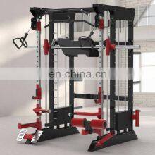 ASJ-S114B Functional Trainer & Smith Squat Leg Press Strength Machine Fitness Equipment Machine thumbnail-1