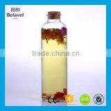 500ml 16oz Beverage Bottle Round Glass Juice Bottle With Cork thumbnail-3