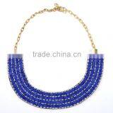 Blue Fabric Necklace