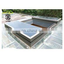 Advanced Aluminum Alloy With Remote Control Switch Sliding Skylight Roof Window for House for Swimming Pool thumbnail-5