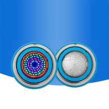 Stainless Steel Led Lamp for Swimming Pool Water Proof IP68 Big Power Pool Light RGB Warm White Light thumbnail-1