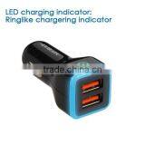 Quick Charging Dual Usb Car Charger QC 2.0 General Universal Multi-port Dual Usb Car Charger