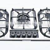 Five Burner Stainless Steel Built in Gas Hob