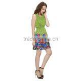 Hot Sales Wholesale Fashion Neck Design Fashion Chiffon Dress thumbnail-3
