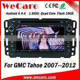 Wecaro WC-GU7036 Android 4.4.4 car stereo touch screen for GMC Tahoe dvd player gps navigation 2007 - 2012 mirror link