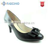 2014 Leather Black Shoes for Ladies thumbnail-1