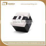 Hot Selling Heart Shape Box With Ribbon Tie Silver Stamping Logo Paper Gift Box