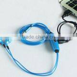 2016 EL Noise Cancelling Retractablw el Glowing Earphone thumbnail-3