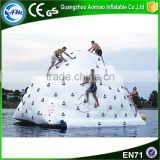 Inflatable floating iceberg climbing wall for water park