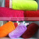 2016 Fashion Solid Color Plain Dyed Flannel Fleece Blanket thumbnail-4