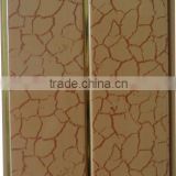 Brown marble pvc ceiling,pvc panel,plastic wall panel,plastic ceiling panel with gold strip G143-1