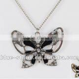 2012 Lastest Style Crystal Butterfly Necklace thumbnail-1