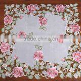 Solid Color Floral Satin Table Cloth thumbnail-2