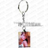 SK-05 square sublimation crystal keychain gift