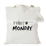 custom printed cotton tote bag for promtional