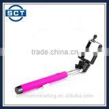 Colorful Monopod Selfie Stick Telescopic Wired Remote Mobile Phone Holder For All Phones thumbnail-2