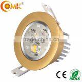 9W 3 * 3w Recessed Adjustable Downlight Led 9W 220v AC Warm White