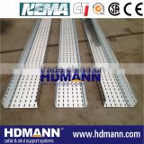 Solid bottom galvanized cable tray