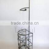 Free Standing Toilet Paper Roll Holder for Bathroom Storage