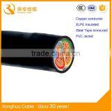 Low Voltage PVC Insulation SWA PVC Covered 4 Core Underground Power Cable thumbnail-4