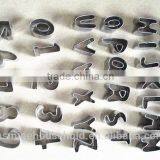 Custom Silicone Stainless Steel Alphabet Cookie Cutter thumbnail-3