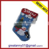Alibaba factory 2015 new christmas gifts calendar christmas stockings christmas snowman stocking wholesale