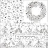 2015 New Arrive Hand-painted Secret Garden Series Fairy Tale Coloring Book for Adult thumbnail-2