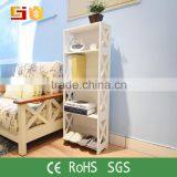 GJ-YJ12040 Modern Life Furniture Waterproof Bookcase Storage Shelf White Book Shelf thumbnail-1